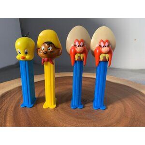 Looney Tunes PEZ Dispenser Set Warner Bros 1995 Tweety Speedy Yosemite Sam Colle